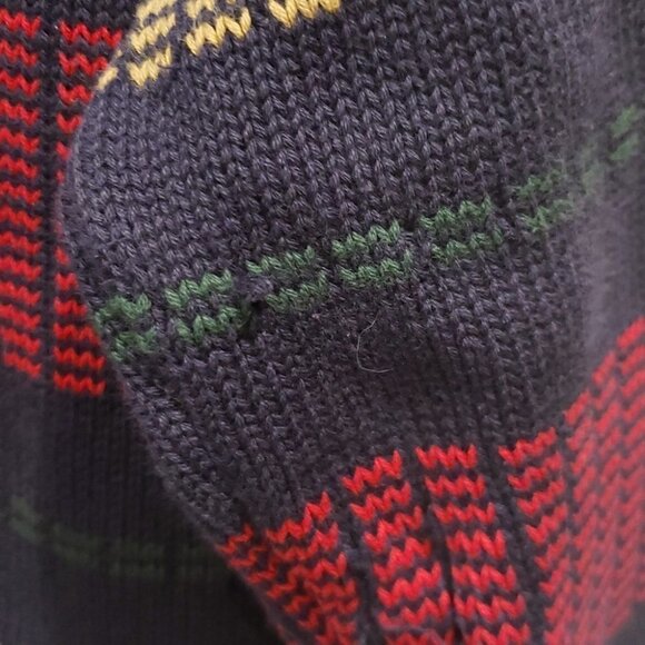 RALPH Lauren Chaps Men's Large Sweater Navy 100%  Cotton - Picture 11 of 11